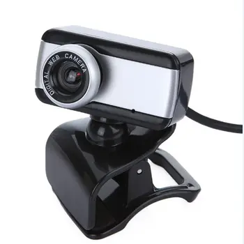 MARKNADSFÖRING! USB 2.0-50,0 MKR HD-Webbkamera Kamera webbkamera med MIKROFON till Datorn Stationär DATOR Bärbar dator (Silver)