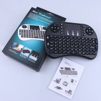 Mecool i8 Trådlöst Mini-Tangentbord engelska Tangentbord med Touchpad Gaming Muti-funktion Tangentbord för PC, HTPC Samsung Smart-TV-Box