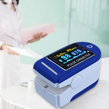 Medicinsk Bärbara Finger Pulse Oximeter Blodet syrgasmättnad meter Fingertoppen Pulsoximeter SPO2 Monitorn Oximetro dedo Oximeter