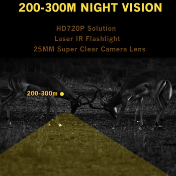 Megaorei 3 Night Vision kikarsikte HD720P videoinspelning Foto Tar NV007 Jakt Optiska Sikte Kamera 850nm Infraröd IR-Laser