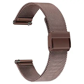 Milanese Rostfritt Stål Klockarmband för Samsung Galaxy Watch3 41mm 45mm snabbkoppling Band Mesh Strap Watch 3 Armband Ökade Guld