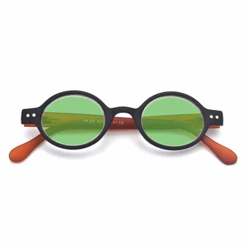 MINCL/2018 Vintage små Runda Solglasögon för Kvinnor FashionMen Solen Glasögon UV400 röd lins solglasögon med box FML