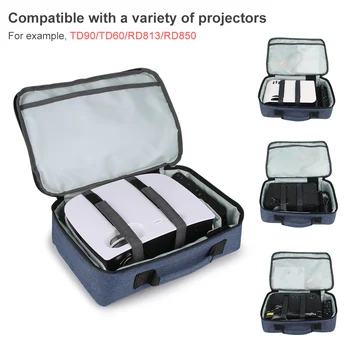 Mini Projektor Väska Projektorn Tillbehör Bärbar Lagring Väska RD813 RD825 Skyddande förvaringsväska för Epson XGIMI JMGO