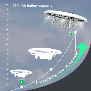 Mini Quadcopter Induktion Drone Smart Klocka Fjärranalys Gest Flygplan UFO Hand Styra Drone Höjd Hålla Barnen Leksak