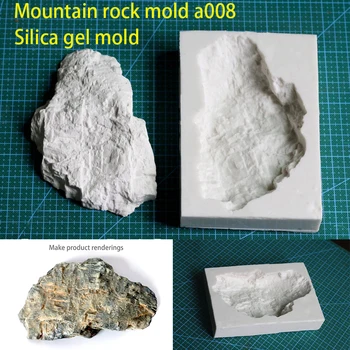 Miniatyrisering modell Mountain rock mögel a008 Silica gel mögel DIY verktyg för att göra tåget scen sand tabell