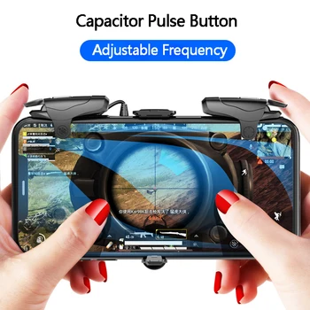 Mobil Gamepad Legering Joystick Smartphone Gaming Controller För Iphone Android PUBG Gamepad Shooter Trigger-Knapp Handtag