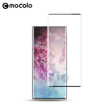 Mocolo 3D Böjda Hela Skärmen 9H Härdat Glas Till Samsung Galaxy Note 10 PLUS Glas Film Full täckning skärmskydd för Note10