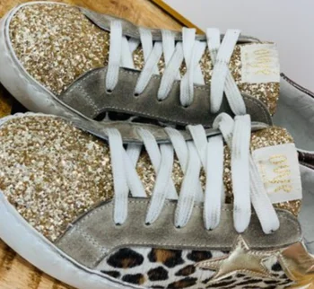 Mode Casual Skor Kilar Vintage Skor-Kvinna Mitten Av Högklackat Sandalias Leopard Mujer Sapato Feminino Varm Sälja Ins Stil E
