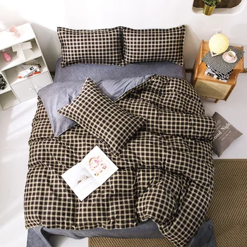 Mode Enkel Stil hem sängkläder uppsättningar sängkläder, påslakan platt ark Sängkläder i Vinter Full Kung Enda Drottning,bed set 2020