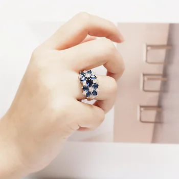 Mode lila zirkon kristall ringar för kvinnor 2020 vintage bröllop band lyxiga smycken complementos regalos para mujer atacado