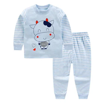 Mode Pyjamas Pojkar Och Bomull Passar Barn Hemma Bära För Pojken Barn Sleepwear Kläder