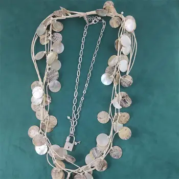 Mode skal pärlstav halsband seashell choker För Kvinnor populära Naturliga Skal Halsband Kvinnliga Stranden Smycken