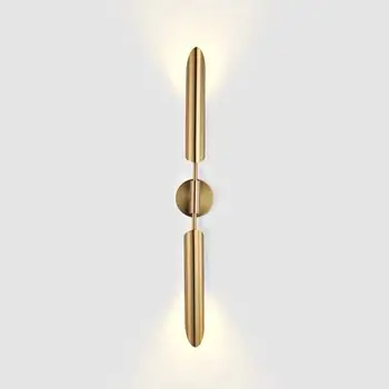 Modern och Elegant Brons Guld Dekorativa G9 LED-Lampa vägglampa För Vardagsrum, Sovrum Lyx Monterad Vägg Lampor