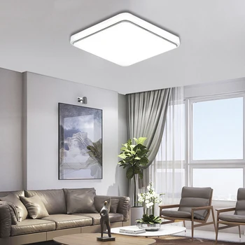 Moderna LED-Lampor i Taket 12W varmvitt Naturligt Ljus LED Tak Panel Lampa Rund Lampa Till Vardagsrummet Belysning Armatur