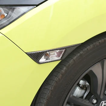 Modifierad Leaf Lamp Dekoration, Kolfiber Styrning Lampa, Bil Ändring Tillbehör, för Honda Civic