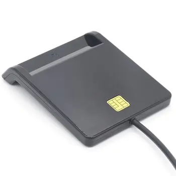 Multi-USB 2.0-SIM Smart Card-Läsare För Bank-Kort IC - /ID-EMV SD TF MMC Cardreaders USB CCID ISO 7816 för Windows 7 8 10 Linux OS