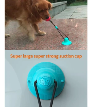 Multifunktionell pet molar tänder hund leksak tugga gummi boll rena tänder säkerhet elastisk mjuk valpar sucker interaktiva hunden bita på leksaken