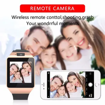 Män Busiess Titta på Smart 2020 Kvinnor Mode Bluetooth Digital Klocka Ring Musik Fotografering SIM-T-Kort Smartwatch Android DZ09 Pk