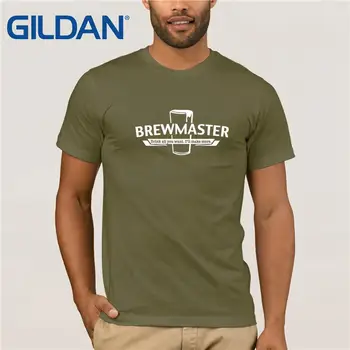 Män Tröja Brewmaster - Farkost Brygga Öl Bryggeri t-shirt för män Short Sleeve t-shirt Streetwear T-shirtar