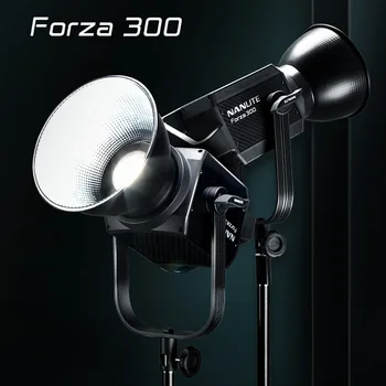 Nanguang Nanlite Forza300 300w LED Spot Light Ultra Ljusa Dagsljus, 5600K Bowen Mount Fotografi Ljussättning för Studio-Video-Film