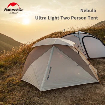 Naturehike Nebulosa Ultralätta Camping Tält för 1-2 Personer 20D Nylon Snö-bevis Upp Tält Vattentät Utomhus X struktur Camping Tält