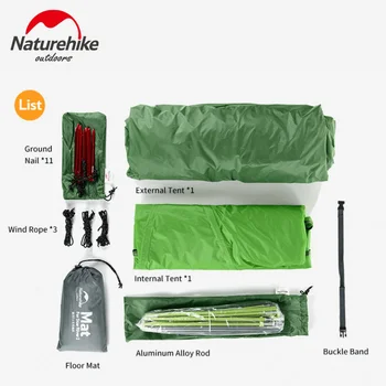 Naturehike Star River 20D Ultralätta Camping Tält för 2 Personer med Dubbla Lager Regntät Vattentätt Tält Utomhus Resa Vandring hot försäljning