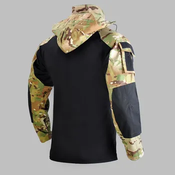 Navy Blå Militär Uniform Kamouflage Lång Ärm Maskerade Taktiska Skjorta Byxor Utomhus Armén Fan Utbildning Bekämpa Kläder Plus-Storlek