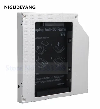 NIGUDEYANG 2: a 2.5 HD-HDD SSD Hårddisk Optisk bay Kapsling Fall Caddy Adapter till HP Compaq NX6100 nx6110 nx6120 Serien