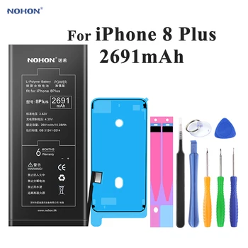 Nohon Batteri För iPhone 8 8Plus/8/5/5C 8G 4s 5 SE 6 6 7 8 Plus X Xr Xs 6P 8P 7P iPhone8 Plus Ersätter Li-polymer-Batterier