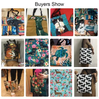 Nopersonality Canvas Handväskor för Flickor Kvinnor Shopping Väskor Utskrift Zebra Casual Hög Kapacitet Tote Bag Ladies axelväska