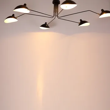 Nordisk Industriell taklampa Home Deco Enkel LED-Retro Serge Mouille taklampor Vardagsrum Sovrum Armatur Lyster Belysning