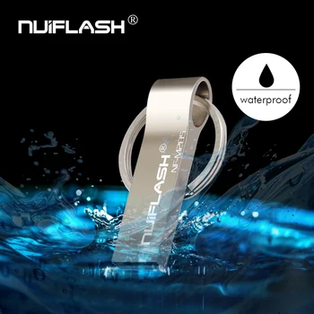 Nuiflash Snabb hastighet Mini Pendrive 4GB USB-minne 32 GB 16 GB 8 GB Metall Vattenfast Penna Driva 64GB 128 GB USB-Minne Flash-Enhet