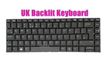 Ny BRITTISK svart bakgrundsbelyst tangentbord för HP EliteBook 1040 G4 Notebook PC