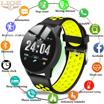 Ny Smart Armband Kvinnor Män Fitness Tracker IP67 Vattentät Smart Armband blodtrycksmätare Stegräknare hälso-Sport Klocka