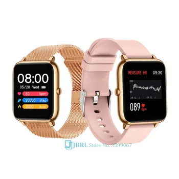 Nya 2021 Smart Klocka Kvinnor Män Smartwatch Electronics Smart Klocka För Android IOS Fitness Tracker Sport Bluetooth Smart-klocka