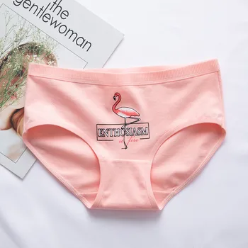 Nya 4st Teenage Flamingos Kalsonger Ung Flicka i Korthet Bekväma bomullstrosor Kids Underkläder
