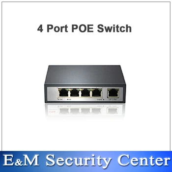 Nya ankomst 4port PoE-switch 4+1 Port skrivbordet Fast Ethernet-Switch IP-nätverk kameror effekt kamera med nvr POE31004PL