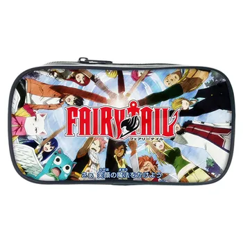 Nya Fairy Tail Pen Väska Elever Pojkar Flickor Väskor Mode Söt Hög Kvalitet Penna Innehavaren Tonåringar Pennställ