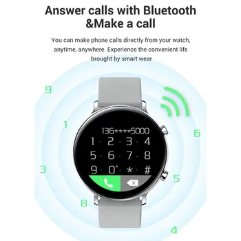 Nya Full Touch Smart Klocka Kvinnor Män EKG-PPG Övervakning av blodtryck Fitness Tracker Sport Smartwatch Klocka För Android