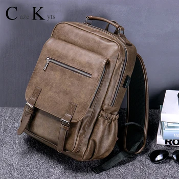 Nya heta försäljning för män retro mode multi-function stor kapacitet ryggsäck travel business ryggsäck trend väska dator väskor