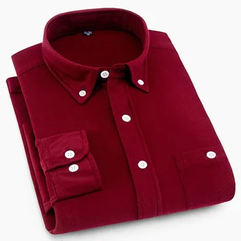 Nya Mens Fashion Casual Skjortor för Män långärmad Fast Manchester Shirt Knappen Krage Bekväma Skjortor
