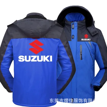 Nya Män digitaltryck Bil Logotyp Suzuki Jacka Män Casual Mode Harajuku Hög Kvalitet för Män Cykling jacka Jacka