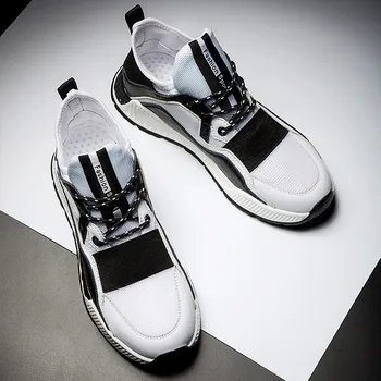 Nya Män Sneakers och Män Casual Skor Slitstark Yttersula Coach Zapatillas Mode Sport Skor Nya trenden styrelsen skor, casual skor