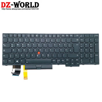 Nya Original-DE tyska Bakgrundsbelyst Tangentbord för Lenovo Thinkpad T15 P15S Loptap Tastatur 5N20V78119 5N20V78918 5N20V78010