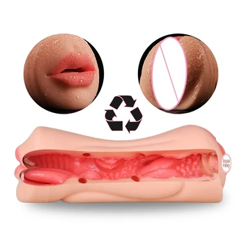 Nya Sex Toy för att Man Vagina Riktig Fitta Onanister Cup Penis Onani och Sex Machine Manliga Masturbator Sex Shop Erotisk Leksak