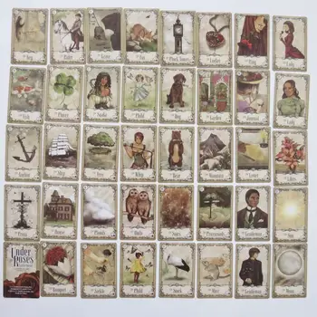 Nya Tarotkort orakel däck mystiska spådom Under Rosor Lenormand orakel kort för kvinnor flickor kort spel brädspel