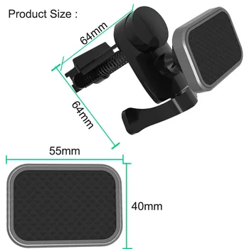 Nyaste Magnetiska Bil telefonhållare Air Vent Mount Magnet Hållare för iPhone Mobiltelefon GPS 360 Graders Universal bilhållare Stå