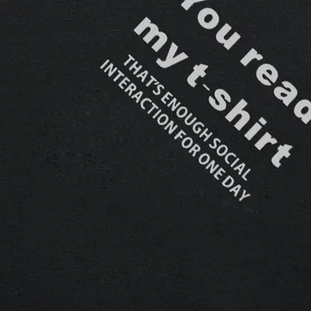 Nytt Mode Du Läsa Min T-Shirt Anti Social Nya Mens Bomull Rolig T-Shirt för Män Bomull kortärmad T-shirt Top Tee
