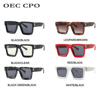 OEC CPO Retro Fyrkantiga Solglasögon för Kvinnor Ins Populära solglasögon Män varumärke Lyxiga Solglasögon Kvinnor Mode Glasögon UV400 O454