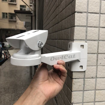 Offentlig Yttre Vägg Hörn Fäste för CCTV-IP-Säkerhet Kamera Montering Stadigt Stöd Vattentät Aluminium